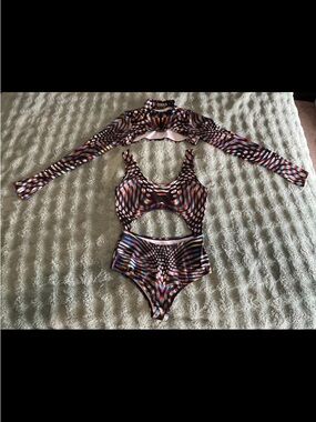 Badinka Pulsar Shrug 2 Piece Bodysuit